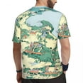 thumbnail image 4 of Vintage Map Gym T-Shirt WELLESLEY College Print Harajuku T-Shirts Men Aesthetic Tee Shirt, 4 of 5