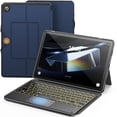 thumbnail image 1 of Funda de teclado INFILAND para Samsung Galaxy Tab A9+ de 11 pulgadas, color azul marino, 1 of 7