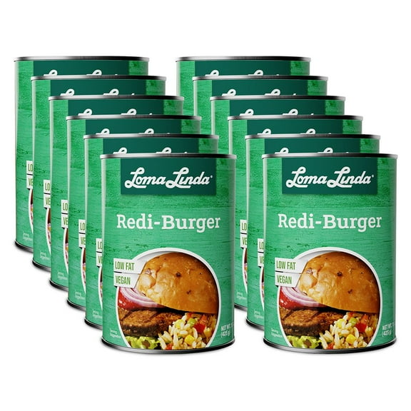 Loma Linda - Plant Based - Redi-Burger (15 oz.) (Pack of 12) - Vegan