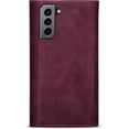 thumbnail image 5 of Wallet Case for Samsung Galaxy S22+ Plus (Not S22), Crossbody Neck Strap Lanyard Purse Handbag Shoulder Strap Cover with ID Card Holder Phone Case for Samsung Galaxy S22 Plus XK Wine, 5 of 14
