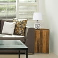 thumbnail image 3 of Simple Designs Welcome Home Rustic Ceramic Farmhouse Foyer Entryway Accent Lampe de table avec abat-jour en tissu, 3 of 9
