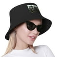 thumbnail image 2 of Japanese Anime Girl Samurai Ninja Bucket Hat For Womens And Mens Outdoor Beach Fisherman Hat Sun Hat, 2 of 8