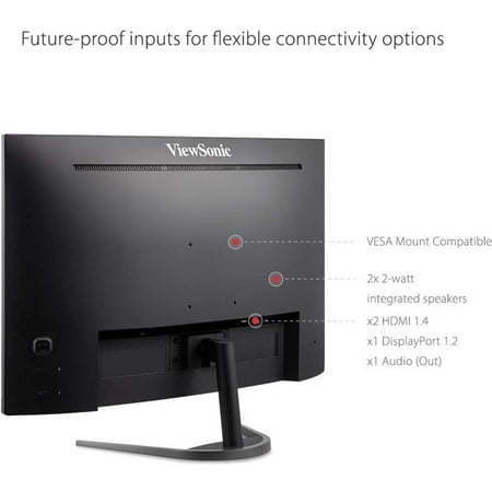 ViewSonic - 31.5 LCD Curved FHD Monitor (DisplayPort HDMI)