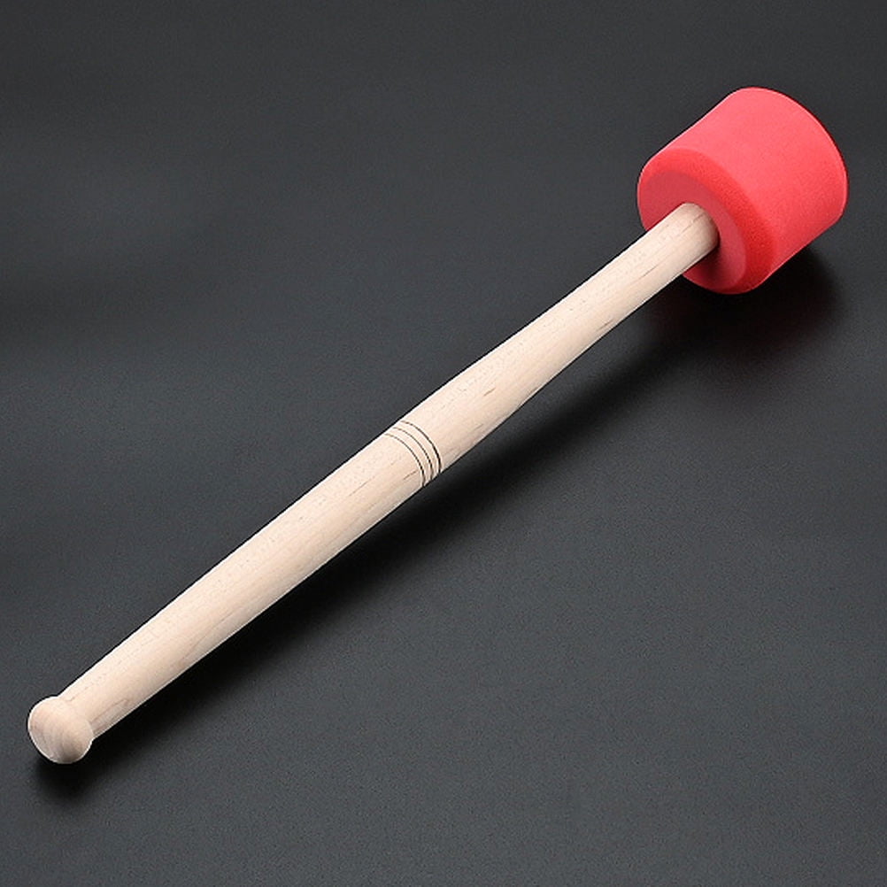 Hemoton 2-Pack Wooden Drum Mallets for Percussion Instruments, Bass Drumsticks Set with Wood Handles