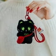 thumbnail image 3 of Hearth & Gear Adorable Black With Soft Textured Design As A Lovable Keychain Charm For Phone Purse, 3 of 5