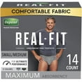 thumbnail image 5 of Depend Real Fit Disposable Underwear Male Waistband Style Small / Medium, 50982, Maximum, 28 Ct, 5 of 9