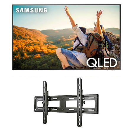 Samsung QN32Q60CAFXZA 32" QLED 4K Quantum HDR Smart TV with a Sanus VMPL50A-B1 Tilting Wall Mount for 32"-85" Flat Screen TVs (2023)