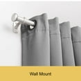 thumbnail image 5 of Kenney Weaver 1" Rust-Resistant Single Curtain Rod, 72-144", Brushed Nickel, 5 of 9