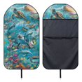 thumbnail image 5 of Garronmavis Waterproof Stain Resistant Front Car Seat Towel Cover, Universal Fit for Cars SUV Trucks Sedan Van, Ideal for Post-Workout Beach Sweating Scenarios, Protects Original Seats from Stains, 5 of 8
