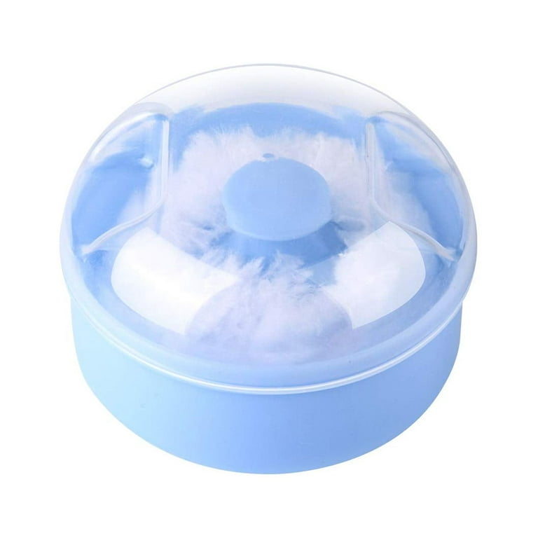 BPA Free Baby Powder Puff Box, Large 2.8 Fluffy Body After-Bath Powder  Case, Baby Care Face/Body Villus Powder Puff Container, Makeup Cosmetic  Talcum