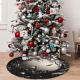 thumbnail image 5 of Rateoe Baseball Breaking Glass Print Christmas Tree Skirt 36" for Xmas Holiday New Year Party Circle Tree Mat Ornaments Decoration, 5 of 7