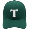 thumbnail image 2 of Daxton Structured Curve Visor Bill Baseball Hat 3D Capital Alphabet Letters, Hunter Hat White Letter T, 2 of 3