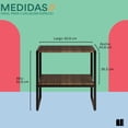 thumbnail image 4 of Mesa Lateral de Noche Mubson Vesta Color negro 50x50 cm, 4 of 5