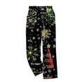 thumbnail image 4 of Tnhcen Women's Christmas Flannel Pajama Pants Fleece Lined Thermal Holiday Print Plaid Sleepwear Lounge Pants with Snowflake Pattern Soft Warm Winter Nightwear S-3XL, 4 of 4
