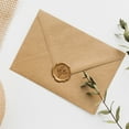 thumbnail image 3 of Wrapables Adhesive Wax Seal Stickers for Envelopes, Wedding Invitations, Christmas Packages, Gifts, Parties (30pcs), Bronze Rosemary, 3 of 5