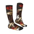 thumbnail image 3 of Fotbe Medieval Knight Dog print Women's Men's Novelty Crew Socks Cotton Socks Knee High Socks for Walking,Running,Nurses,Pregnancy, 3 of 8