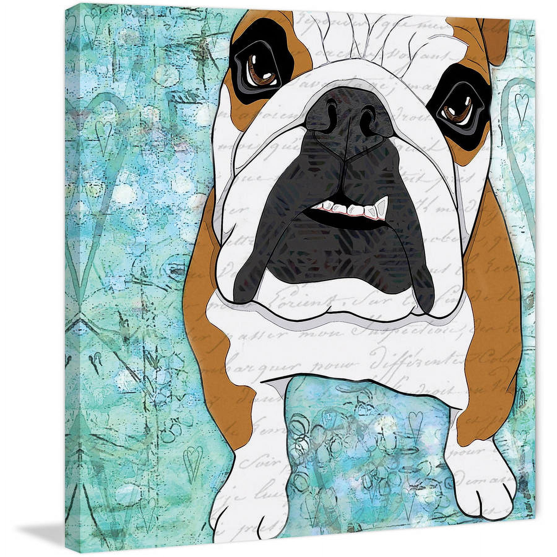 Marmont Hill Bulldog Pop Art Painting Print
