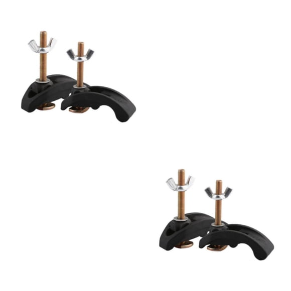 Kenally Abrazadera de máquina de grabado de 2 bolsas-accesorios de máquina de grabado humanizado estable y no deformado abrazadera de negro 2piezas