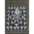 thumbnail image 1 of Ahgly Company Indoor Rectangle Patterned Charcoal Black Novelty Area Rugs, 7' x 9', 1 of 6