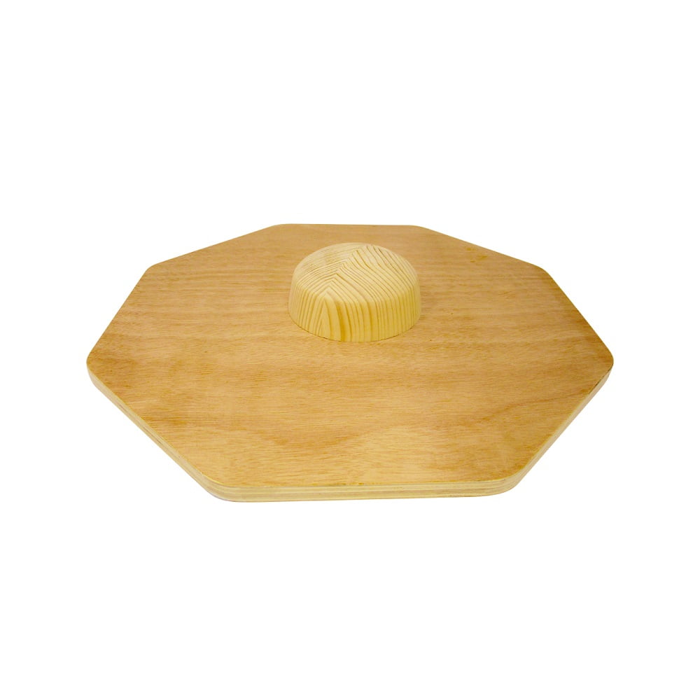 15.5 in Exercise, Training & Therapy Wood Balance Board & Wobble Rocker (Octagonal)