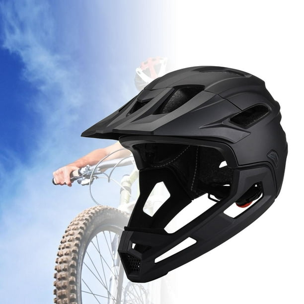 Casco De Bicicleta MTB Cara Completa Unisex Negro/Azul Protección  Superior Para Adultos