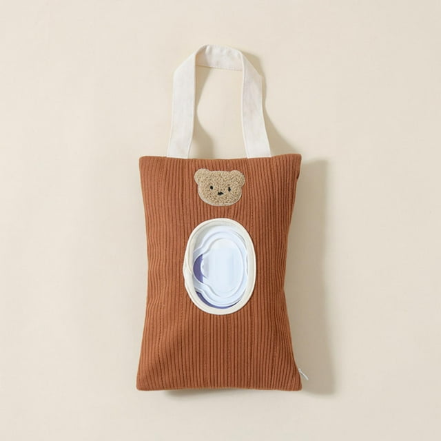 Baby Wipe Holder For Stroller Portable & Refillable Wipes Dispenser With Hanging Hook Hands Access For Changes (Includes 1 Dispenser)