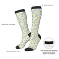 thumbnail image 6 of Fotbe Daisies Flowers print Women's Men's Novelty Crew Socks Cotton Socks Knee High Socks for Walking,Running,Nurses,Pregnancy, 6 of 8