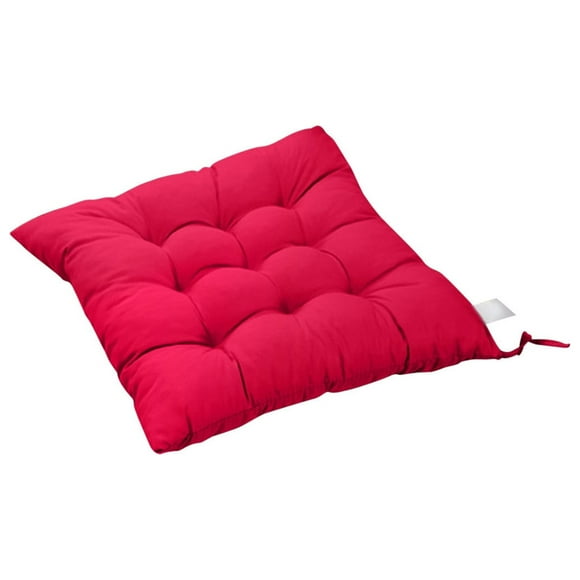 Dvkptbk Coussin de Siège, Coussins de Chaise Intérieur/extérieur avec Attaches, Coussins de Chaise de Patio pour Meubles de Patio, Jardin, Décoration de Maison et Bureau, Essentiels pour la Maison (15.7 Pouces x 15.7 Pouces, Rose Vif)
