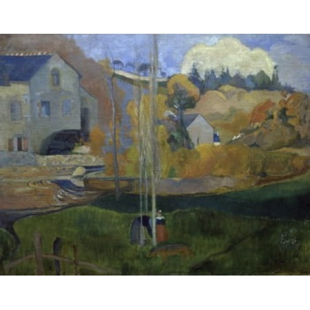 Landscape of Brittany The Mill (Le Paysage de Bretagne Le Moulin)  1894  Paul Gauguin (1848-1903French) Musee d Orsay Paris France Canvas Art - Paul Gauguin (18 x (Best Time To Visit Musee D Orsay)