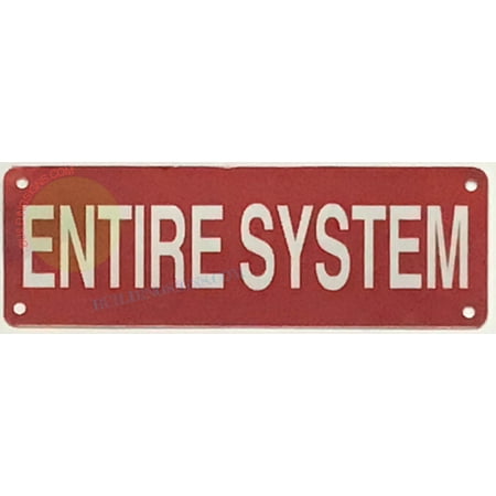 

ENTIRE SYSTEM SIGN (2X6 RED ALUMINUM) -ref19722