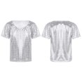 thumbnail image 2 of AWZXDE Toddler Girls Casual Comfortable Sequin Vest Top for Party and Everyday Wear Short Sleeve Kids Tops from Girls Tops Tees Silver,4-5 Years, 2 of 5