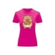 thumbnail image 2 of Playera Blusa De Capybara Comiendo Pretzel Ropa Divertida Para Mujer Capibara Color Fucsia Talla Mediana Marca Emil SaEs, 2 of 4