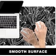 thumbnail image 3 of Large Mouse Pad, Desk Pad, XXL XL Extended Gaming Mouse Pad, Desk Mat for Office & Home, Long Keyboard Mat, Huge Mouse Pad, Desktop Full Cover 35.4 x 15.7 Inches, Art Impressionist Flower Black, 3 of 6