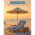 thumbnail image 5 of Casa Platino Beach Towel Set of 2, Light Weight, Quick Dry Towel, Large Beach Towels 30"x60", Beach Towel Set - Blue, 5 of 8