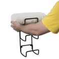 thumbnail image 3 of wallniture wrought iron metal towel rack - solid quality 3-section 16 inch wall mountable for bathroom storage - large enough to fit rolled bath towels in black, 3 of 6