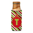 thumbnail image 3 of Carolines Treasures CJ1039-TMUK Christmas Oranment Holiday Monogram Initial  Letter T Ultra Beverage Insulators for slim, 3 of 3