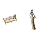 thumbnail image 1 of sofá de casa de muñecas,Muebles para casa de muñecas,sofá para casa de muñecas,decoración a escala,Figura de escritorio,Figuras africanas de arte,artesanías,escritorio, 1 of 8