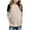 Beige, variant on Girl's Casual Big Kids Long Sleeve Striped Color Block Casual Tees With Pockets Girls Athletic Crop Tops for Dance Class Size 11-12 Years