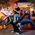 thumbnail image 6 of MAGOTAN Halloween Inflatable Dinosaur Costume Adult,Blow Up Skeleton Dragon Suit Men Women, Halloween Adults Funny Blow Up Lightweight & Flexible for Cosplay, Parades, 6 of 7