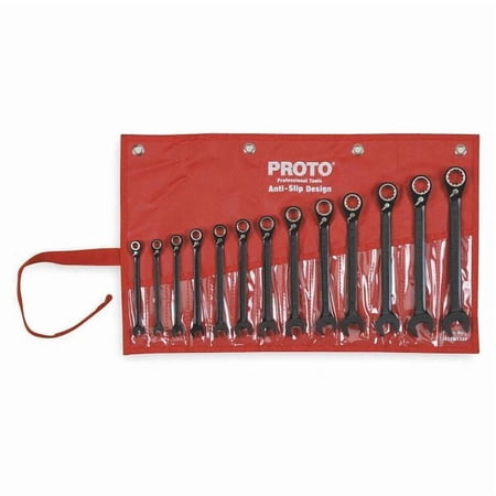 PROTO Ratcheting Wrench Set, Pieces 13