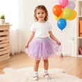 thumbnail image 6 of Avrnliq Purple Princess Tutu Skirt for Girls, 3D Floral A-Line Kids Skirt 2T-8T High-Waisted,Size 2 T, 6 of 8