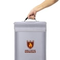 thumbnail image 4 of Toystoory Bolsa de documentos ignífuga Bolsa de almacenamiento resistente al fuego y al agua para Documentos en efectivo Joyas Pasaporte Almacenamiento y organización del hogar, 4 of 4