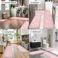 thumbnail image 6 of Boho Kitchen Rugs Sets of 3 Non Slip Rubber Kitchen Mats for Floor Machine Washable Runner Rug Set for Kitchen Laundry Room Entryway Pink, 6 of 6