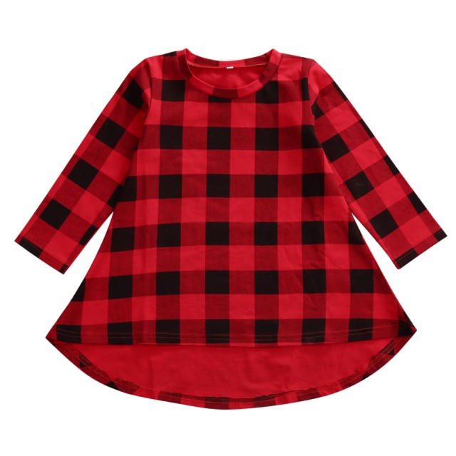 red plaid dress for girls