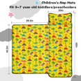 thumbnail image 5 of Dinosaur and Palm Yellow Pattern Teens Toddler Nap Mat with Pillow, Sleeping Mat Bag for Preschool Daycare 50"x20", 5 of 6