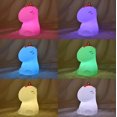 thumbnail image 4 of Luz nocturna CHAO de silicona unicornio colorida carga inalámbrica USB, 4 of 5