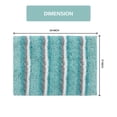thumbnail image 2 of Home Weavers Glamour Collection Microfiber Bathroom Rug, Non-Slip Bath Mat, Soft Absorbent Shaggy Rug, Machine Washable, 17" x 24", Aqua, 2 of 5
