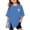 0-Blue359, variant on Girls Oversized Short Sleeve T Shirt Casual Crewneck Side Split T-Shirt, Sizes 3-16