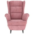 thumbnail image 2 of vidaXL Armchair Pink Velvet, 2 of 6