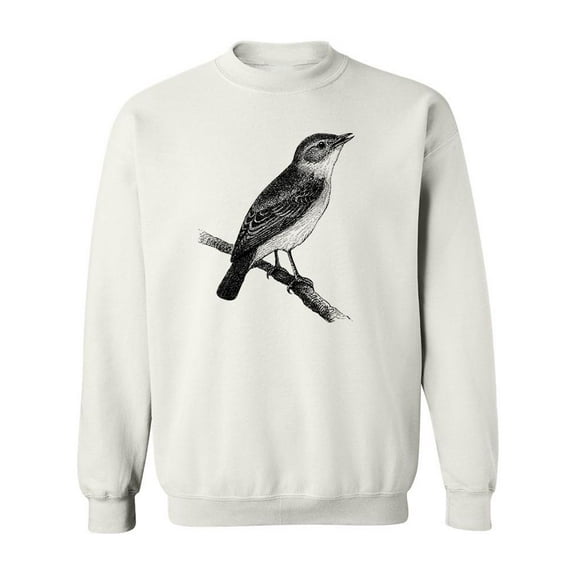 Melodious Willow Warbler Sketch Sweatshirt Men -Image by Shutterstock, Male 4X-Large